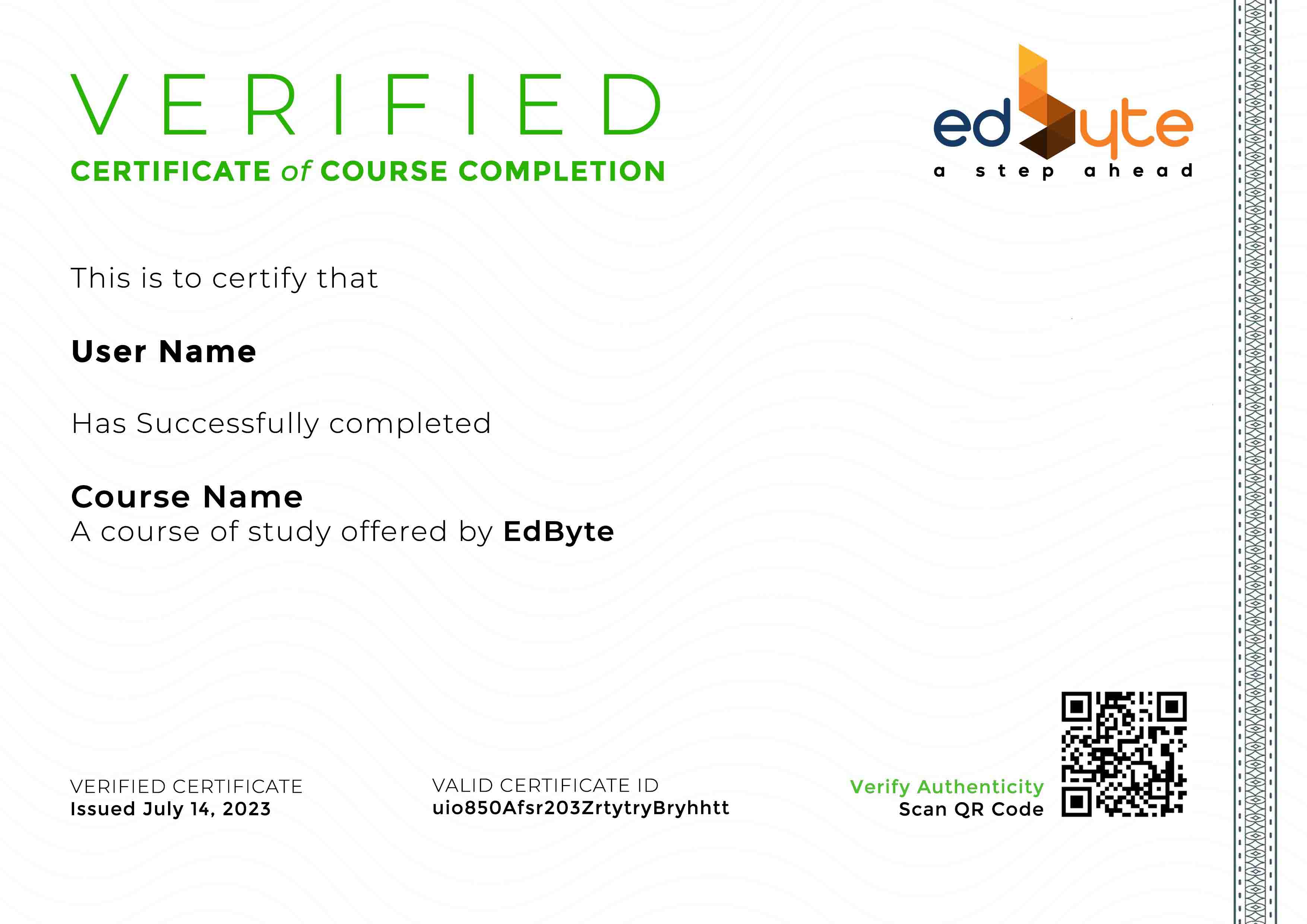 edbyte certificate